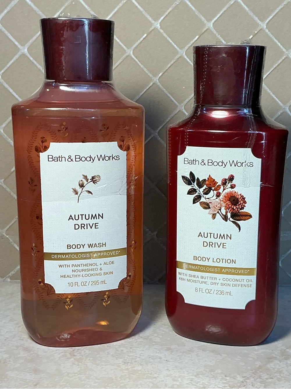 Bath & Body Works Autumn Drive Body Wash + Lotion Set NEW